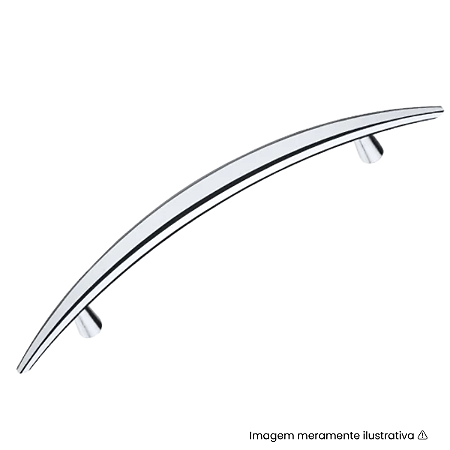 Puxador Italy Line IL 516 64mm Cromado