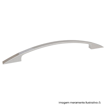 Puxador Italy Line IL 606 96mm Aço Escovado