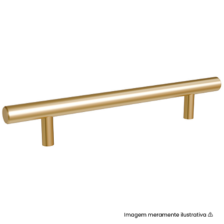 Puxador Italy Line Primus 814 96mm Dourado Matte