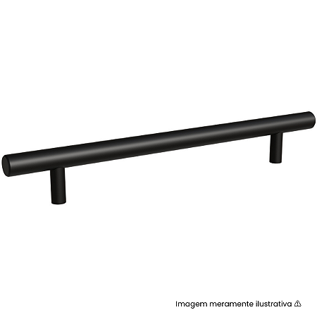 Puxador Italy Line Primus 814 160mm Inox Preto