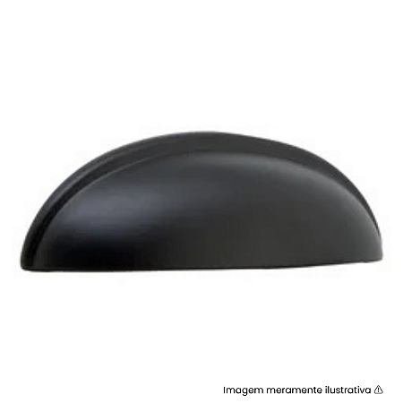 Puxador Torralba Aniela 332 Preto Fosco 64mm