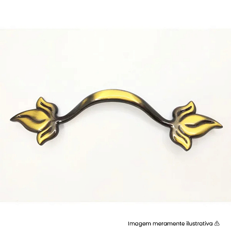 Puxador Torralba Tulle 334 Ouro Velho Escovado 118mm