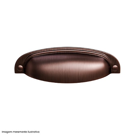 Puxador Vivaro Cobre Velho 96 mm – Estilo Rústico