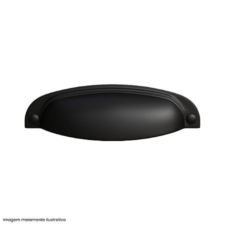 Puxador Vivaro Preto 96 mm – Design Moderno
