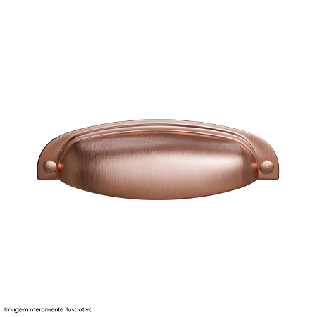 Puxador Vivaro Rosé Escovado 96 mm – Design Premium