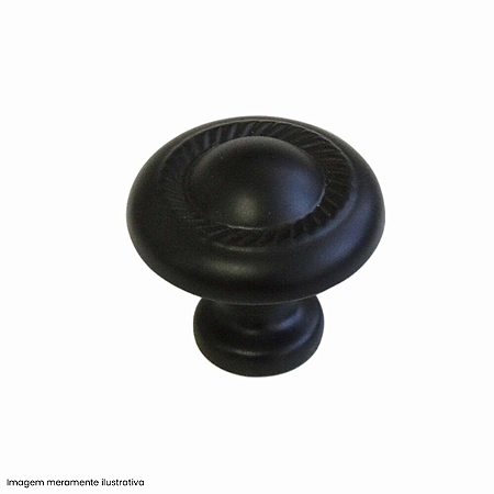 Puxador Colonial Preto 32 mm – Estilo Retrô