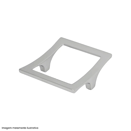 Puxador Torralba 2621 Patras 064 mm Cromado Brilho