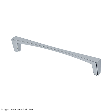 Puxador Torralba 2629 Punata 224 mm Cromado Brilho