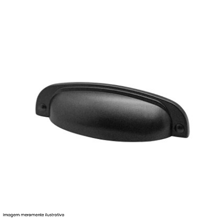 Puxador Torralba 2773 Quebec 96 mm Preto Ébano