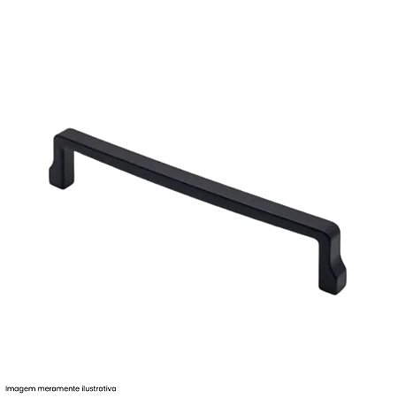 Puxador Torralba 3501 Tomina 256 mm Preto Fosco