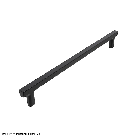 Puxador Torralba 4607 Pazna 192 mm Preto Fosco