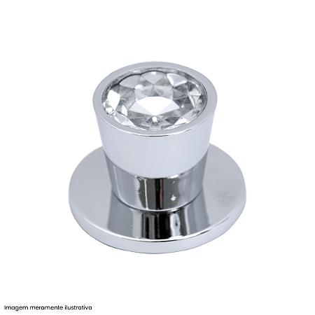 Puxador Torralba 6002 Trend FD Ponto Cromado Brilho