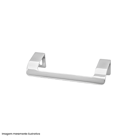 Puxador Torralba PV 14 96 mm Cromado Brilho