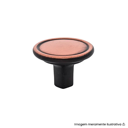 Puxador Torralba Grenade Cobre Velho Escovado Ponto