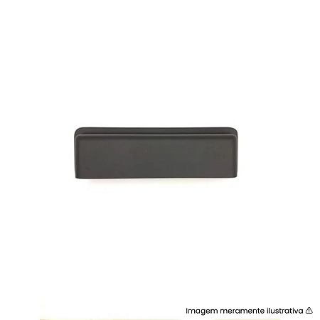 Puxador Torralba Eden Preto Fosco 96mm