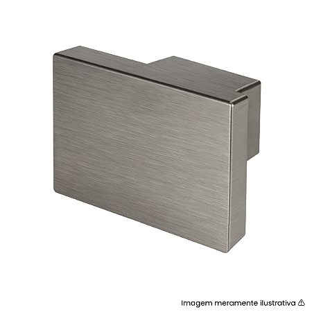 Puxador Torralba Cubo Níquel Escovado 160mm
