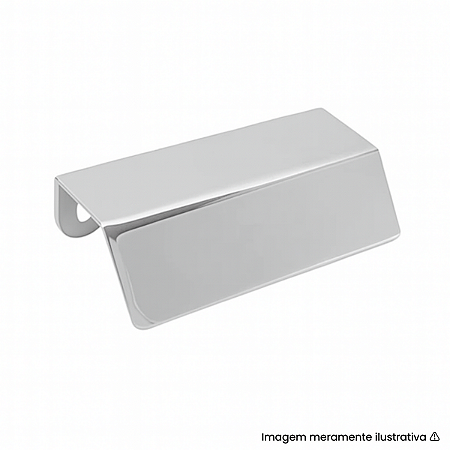 Puxador Torralba PV22-80 64mm Cromado Fosco