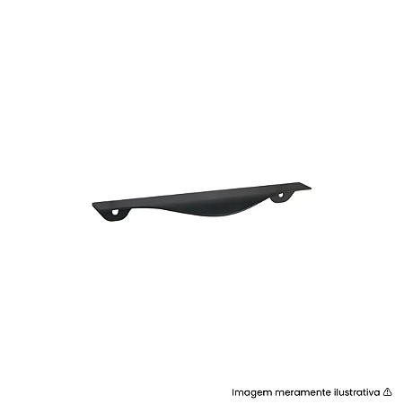 Puxador Torralba PV33 Preto Fosco 100mm