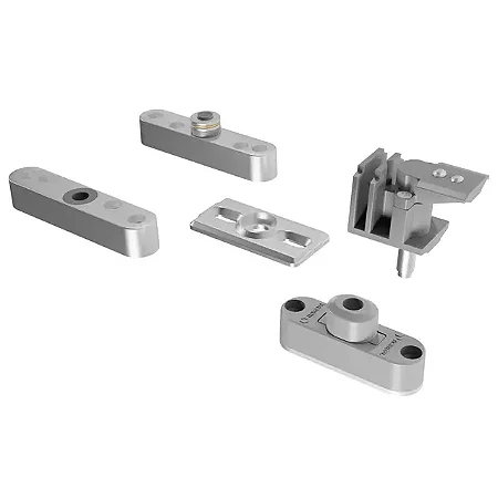 DUPLICADO - Kit Articolato Plus Mais 2 Folhas (Fixação Canto/Centro) Dobradiça Inox Padrão