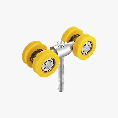 Roldana Rol48 4 Rodas Para Porta de Correr Até 160kg - Deslizamento Suave