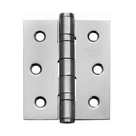 Dobradiça AMS 3.1/2 x 3" Com Rolamento Aço Inox Polido