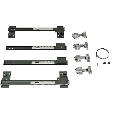 Kit Escamoteável Rivelato Ampio 437mm Embutir MDF De 15-20mm Para Altura de Porta 1500mm-2400mm