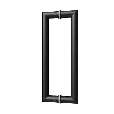 Puxador Duplo Italy Line IL4080 200mm Inox Preto Fosco