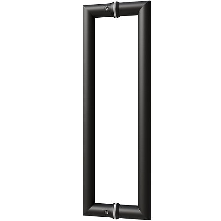 Puxador Duplo Italy Line IL4080 250mm Inox Preto Fosco