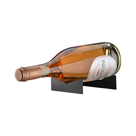 Suporte Garrafa de Vinho Master Preto Fosco