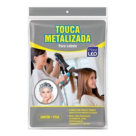 Touca Metalizada Térmica Cabelo Tratamento