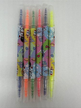 Marca Texto Neon, Astronauta - 2 Pontas - Importada