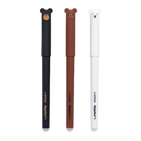 Caneta Apagável Ursinho, 0.7mm - Léo&Léo