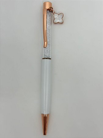 Caneta Metálica - Estrelas com pedraria - Importada