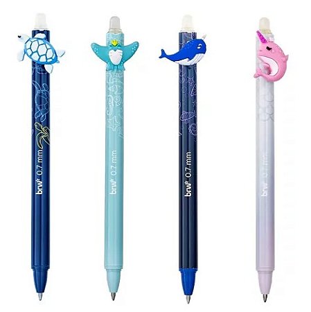 Caneta Apagável - Oceanos, 0.7 mm - BRW