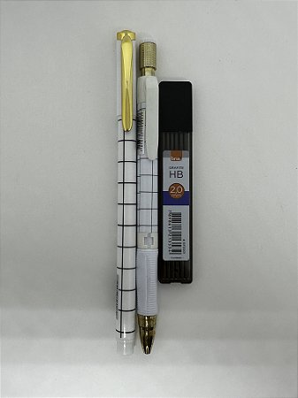 Kit Lapiseira 2.0 mm + Caneta 0.7 mm + Grafite 2.0 mm - Estampada Soul - BRW