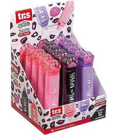 2 em 1 fita corretiva + cola em fita - Tris