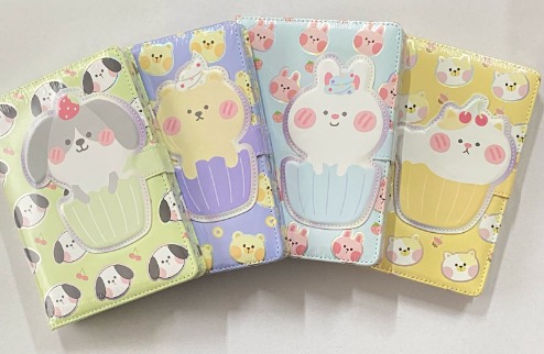 Caderneta Puff Animal Cupcake