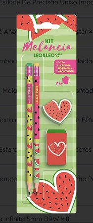 kit lápis melancia