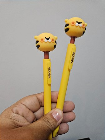 caneta fofa de tigre