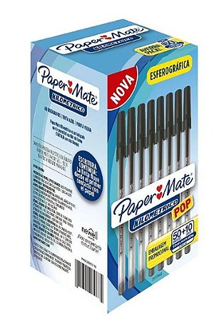 Caneta kilometrica preta