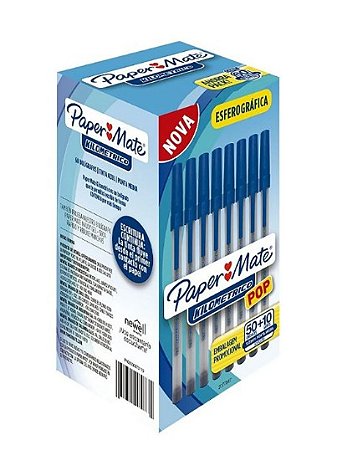 Caneta kilometrica azul