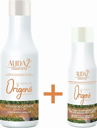 Ativador de Cachos 1L + Gelatina Maracujá 500ml