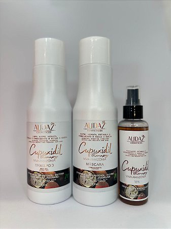 Kit Cupuxidil Therapy Shampoo 500ml + Máscara 500ml + Tônico 120ml