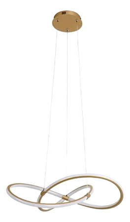 Pentende Led Infinito Dourado 4000K JNLP-018