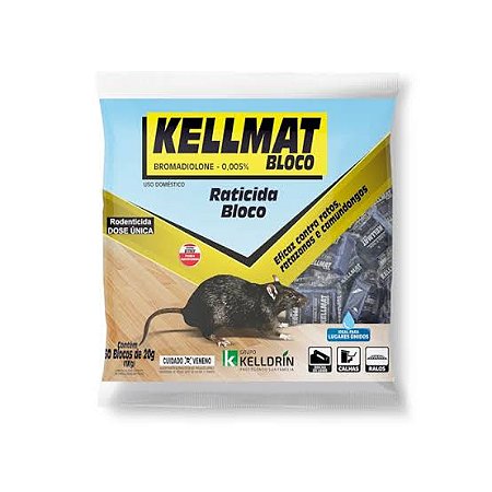 Kellmat Bloco 20g Raticida