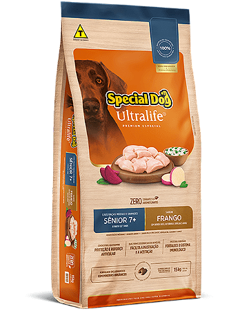 Special Dog Ultralife Frango Raças Médias e Grandes Sênior 7+