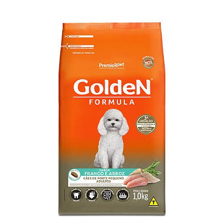 Ração Golden Adulto Raças Pequenas. Frango e Arroz
