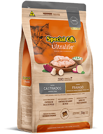 Ração Gatos Castrados Special Cat Frango