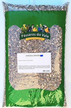 Semente de Girassol Graúdo Pássaros Do Vale