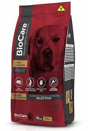 Ração Cães Biocare Carne e Cereais 15kg